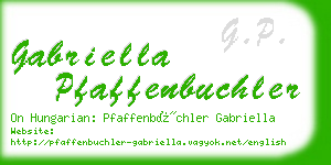 gabriella pfaffenbuchler business card